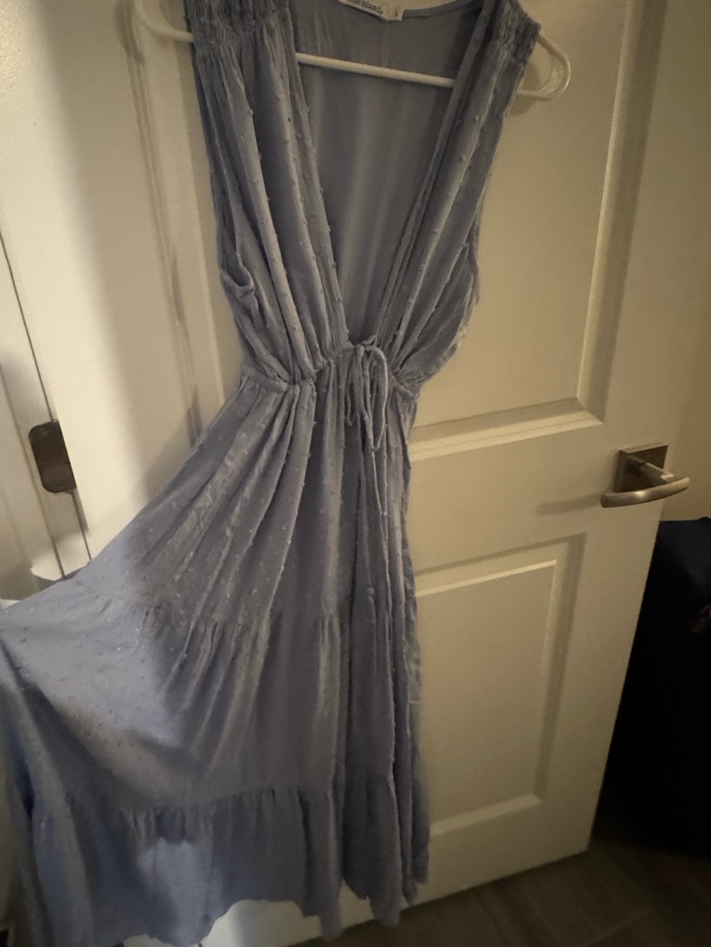 blue island Sleeveless Maxi Dress in Dusty Lavender